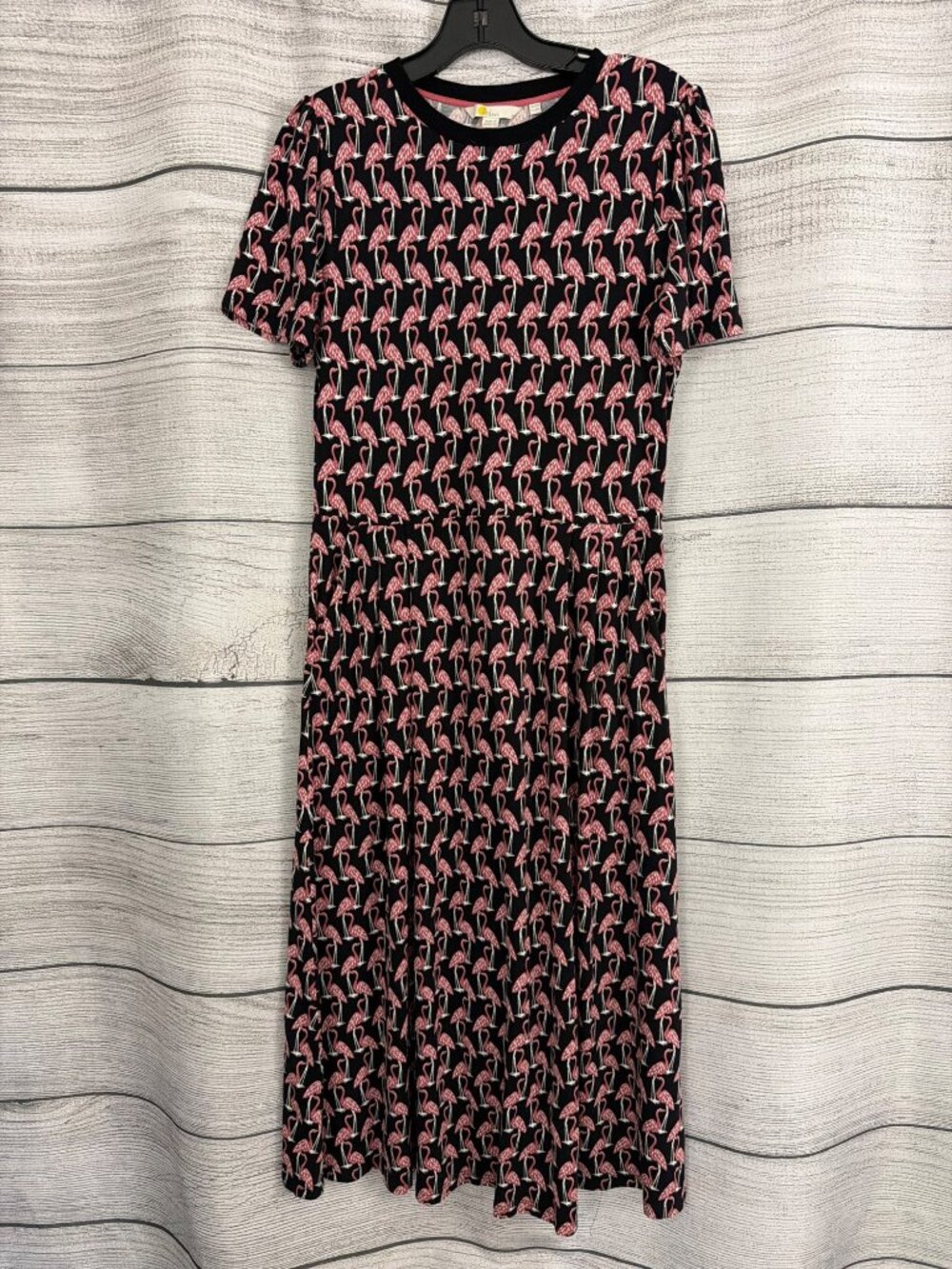 Boden Lucinda Jersey Midi Dress Flamingo Size UK 12 US 8